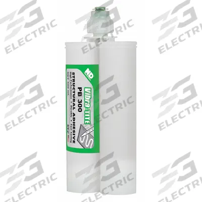 VIBRA-TITE Acrylic Adhesive: PB300, Ambient Cured, 400 mL, Dual-Cartridge, White - Acrylic Dual Cartridges for Two-Part Applicators
