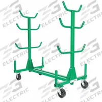 GREENLEE Bar and Pipe Truck: 1,000 lb, 58 1/2 in L x 34 in W x 63 1/2 in H Overall Dim., Polyolefin (MPN 668). Key specifications — Caster/Wheel Configuration: (2) Swivel; Brand: GREENLEE.