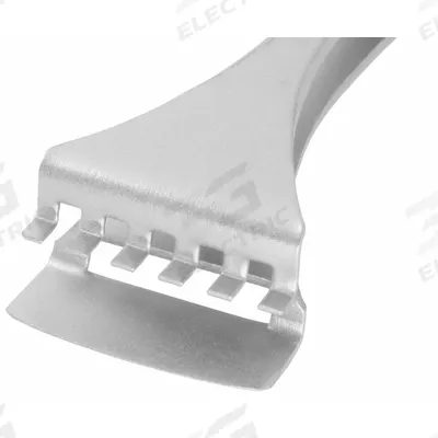EXCELTA Tweezers: Stainless Steel, Flat, Straight Tip - Wafer-Handling Tweezers
