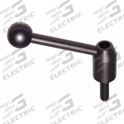 APPROVED VENDOR Adjustable Handle: Steel, 3/8"-16 Thread, 1.96 in Thread Lg - Adjustable Tension Levers with Threaded Stud