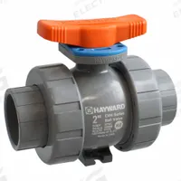 HAYWARD Manual Two-Way Ball Valve: 4 in Pipe Size, True Union - Socket, 235 psi Max. Pressure (CWP) (MPN CVH2400A0SE0A00). Key specifications — Brand: HAYWARD.