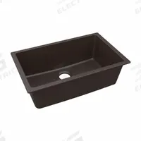 ELKAY Sink: 29 1/2 in Overall Lg, 18 3/4 in Overall Wd, 9 1/2 in Bowl Dp, 27 in Bowl Lg, 1 Bowls (MPN ELGRU13022MC0). Key specifications — Brand: ELKAY; Color Family: Brown.