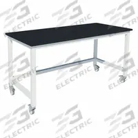 Heavy Duty Table: 24 in Overall Wd, 36 in Overall Ht, 6 ft Overall Lg, Phenolic, Petal White, Steel (MPN GRHD-7224-CFP-2). Key specifications — Brand: INSTOCK; Caster Type: Locking Swivel; Countertop Material: Phenolic.