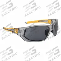 DEWALT Safety Glasses: Smoke Lens, Full-Frame, Gray/Yellow Frame, Miter(TM) Series (MPN DPG112-2D). Key specifications — Brand: DEWALT; Frame Color: Gray/Yellow; Lens Color: Smoke.