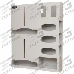 BOWMAN DISPENSERS Protection System Organizer: 25 1/8 in Overall Wd, 4 3/4 in Overall Dp, Plastic (MPN PS015-0212). Key specifications — Material: Plastic; Color: Brown; Brand: BOWMAN DISPENSERS; Product Type: Protection System Organizer; Compatible Dispensing Product: Overalls.