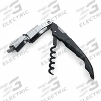 RABBIT Corkscrew: Stainless Steel, Black/Red (MPN W5622T10). Key specifications — Brand: RABBIT; Color: Black; Red; Functions: Decorker; Handle Material: Stainless Steel; Product Type: Waiters Corkscrew.
