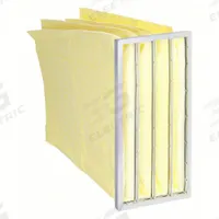 GRAINGER Pocket Air Filter: 22 in x 24 in x 12 in, MERV 15, Yellow, Fiberglass, 5 Pockets (MPN 878PL8). Key specifications — Display Sell UOM: EA; Brand: GRAINGER; Media Material: Fiberglass; Performance Rating: MERV 15.