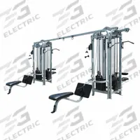 PROMAXIMA Multi-Gym: Powder Coated, Vinyl, 232 in Overall Lg, 154 in Overall Wd, 94 in Overall Ht (MPN CM-708)