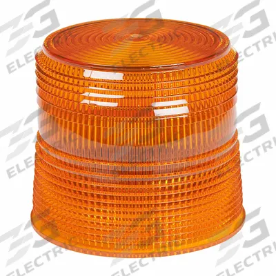 GROTE Replacement Lens: Round, Beacon Light, 3 3/8 in Ht - Vehicle Lighting, Polycarbonate - Round Replacement Lenses