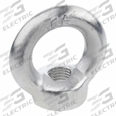 JW WINCO Lifting Eye Nut: Steel, C15E, 11 mm Tr Lg, 53 mm Ht, 30 mm Inside Dia - Steel Eye Nuts