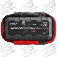 NOCO Jump Starter: Boosting, For 12 V Battery Volt, 2.1 A @5V, USB, For Lithium, GB250. Key specifications — Charger Function: Boosting; Charging Current @ Voltage: 2.1 A @5V; Charge Type: USB; For Use With Battery Type: Lithium; Brand: NOCO.