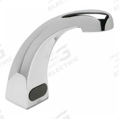 ZURN Sensor Faucet: AquaSense, Cast Brass/Plastic, Chrome Finish, Single-Post - Single-Post Sensor Bathroom Faucets