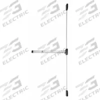 FALCON EXITS Surface Vertical Rod: 3 ft Max Door Wd, Aluminum (MPN F19-V-EO SP28 3FT RHR). Key specifications — attr1011837: FALCON EXITS; attr1011847: Surface Vertical Rod; attr1024139: Crossbar; attr1011835: Yes.