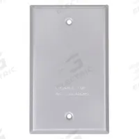 BELL Weatherproof Cover: Aluminum, Outdoor Receptacles, 1 Gangs, 4 1/2 in Overall Ht, 3R, Gray (MPN 5173-0). Key specifications — Brand: BELL; Color: Gray; Compatible with Product Type: Outdoor Receptacles; Mounting Orientation: Horizontal or Vertical.