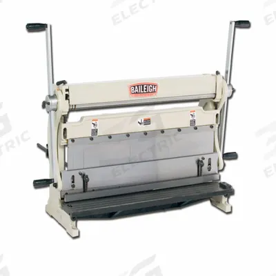 BAILEIGH INDUSTRIAL Shear Brake Roll: 20 ga Brake Capacity (Steel), 90° Max. Bend Angle - Manual Sheet Metal Combination Machines