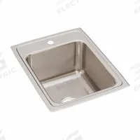 JUST MANUFACTURING Bowl Drop-In Sink: 22 in Overall Lg, 17 in Overall Wd, 10 1/8 in Bowl Dp, 1 Bowls (MPN SLX2217A4-J). Key specifications — Brand: JUST MANUFACTURING; Color Family: Silver/Gray.