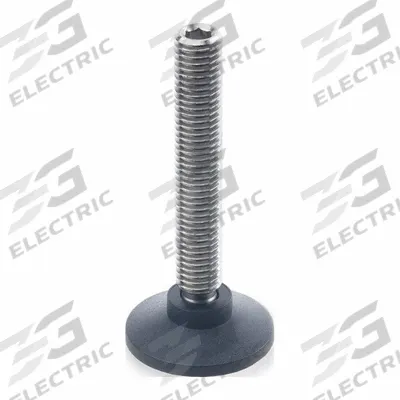 JW WINCO Male-End Leveling Mount: Swiveling Stud, M8 Thread Size, 40 mm - Swivel Male Leveling Mounts