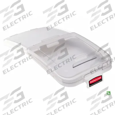 RUBBERMAID COMMERCIAL PRODUCTS Storage Bin Lid: 500 qt Capacity, Clear - Lids