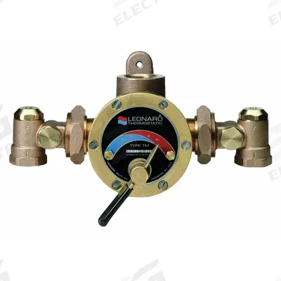 LEONARD VALVE Thermostatic Mixing Valve: For Steam/Water Media - Steam & Cold Water Mixing Valves