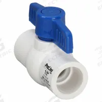 APPROVED VENDOR Manual Two-Way Ball Valve: 1/2 in, PVC, Straight, Socket x Socket, One-Piece, Tee (MPN 107-633-NP). Key specifications — Brand: APPROVED VENDOR; Handle: Tee.