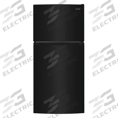 FRIGIDAIRE Top-Freezer Refrigerator: Black, 13.9 cu ft Total Capacity, 3 Shelves - Top-Freezer Refrigerators