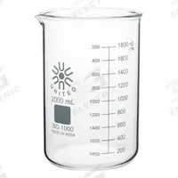 APPROVED VENDOR Beaker: 2,000 mL, 67.6 fl oz, A, Low Form, Type I, Colorless, Borosilicate Glass (MPN BG1000-2000). Key specifications — attr1371034: Type I; attr1371051: APPROVED VENDOR; attr1371062: Colorless.