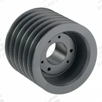APPROVED VENDOR V-Belt Pulley: 5V550, 6 Groove, 5.5 in OD, Bushed Bore, SD, For 5V/5VX Belt Section (MPN 65V550SD). Key specifications — Pulley Industry Number: 5V550; Pitch Diameter: 5.5 in (5V); For Belt Section (broad, with similar types): 5V or 5VX.