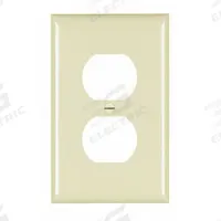 LEGRAND Wall Plate: Duplex Outlet, 1 Gang, Almond, Jumbo Size (MPN TPJ8LA). Key specifications — Brand: LEGRAND; Material: Nylon.