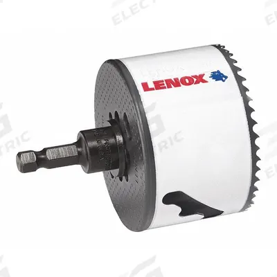 LENOX Hole Saw: 3 in Saw Dia., 4/5 Teeth per Inch, 1 7/8 in Max. Cutting Dp - Multi-Material-Cutting Hole Saws with Attached Arbor