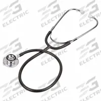 MAZZA HEALTHCARE Stethoscope: Stethoscope, Adult, Dual, Black, 28 in Overall Lg, Reusable (MPN 81-200-BK). Key specifications — Color: Black; Patient Type: Adult; Brand: MAZZA HEALTHCARE.