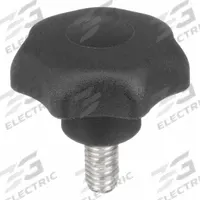KIPP Hand Knob: 7 Point, Plastic w/ SS Thread, M8 Thread, 40 mm Thread Lg, 40 mm Dia (MPN K0154.408X40). Key specifications — Brand: KIPP.