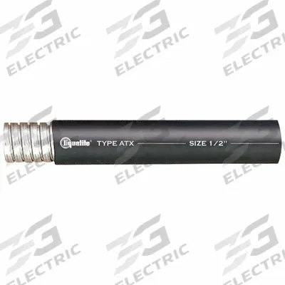 LIQUATITE Liquid Tight Conduit: 3/4 in Trade Size, Black, 100 ft Nominal Lg - Extreme Temperature Liquid-Tight Flexible Metal Conduit