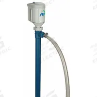 FINISH THOMPSON Electric Drum Pump: Pump with Hose, 4/5 hp HP, 115 V AC, 40 gpm, Polypropylene, PP (MPN PFP-48 & M3V Kit). Key specifications — Brand: FINISH THOMPSON; Suction Tube Material: PP.