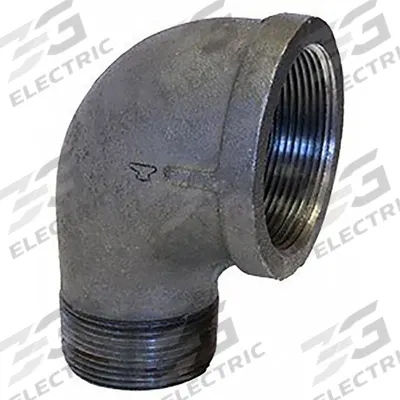 ANVIL Metal Pipe Elbow: 90° Elbow, 300 psi @ 150° F, 1 1/4 in x 3/4 in, Malleable Iron - Medium-Pressure Threaded Pipe Fittings