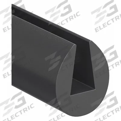 APPROVED VENDOR Edge Trim: EPDM, For 1/2 in Material Thick, I, 15/16 in Leg Lg - EPDM Rubber Edging