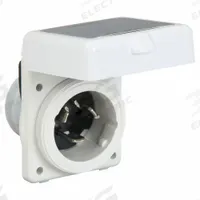 HUBBELL Locking Inlet: Non-NEMA, White, 125/250V AC, 50 A, 3 Pole, 4 Blade (MPN HBL504NM). Key specifications — Voltage Rating: 125/250V AC; Brand: HUBBELL.