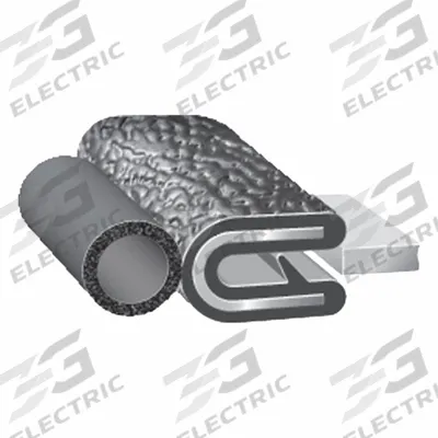 TRIM LOK Trim Seal: Rounded, 25 ft Overall Lg, PVC Outer, EPDM Bulb - General Purpose A- & D-Profile Edge Trim Seals