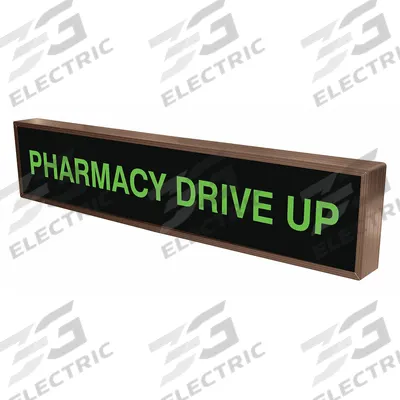 TAPCO Custom Backlit Sign: Pharmacy Drive Up (MPN 132504) - Safety