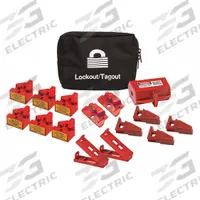 CONDOR Portable Lockout Kit: Keyed Different Padlocks, Plug Encasing Lockout (MPN 437R67). Key specifications — Carrying Case Dimensions: 9.203 in D x 6.5 in W x 3 in H; Included Lockout Types: Circuit Breaker; Carrying Case Type: Bag; Carrying Case Material: Nylon; Key Type: Keyed Different; Kit Type: Portable Lockout Kit; Filled: Yes; Includes: (1) Wall Switch.