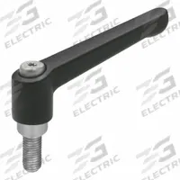 JW WINCO Adjustable Handles; Adjustable Levers: Zinc w/ SS Thread, 1/4"-20 Thread, 0.31 in Thread Lg (MPN 3TA06K). Key specifications — Brand: JW WINCO.