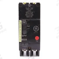 GE Molded Case Circuit Breaker: 80 A Amps, 18kA at 277/480V AC, Fixed, Lug, ABC, Std (MPN TEYF280). Key specifications — Series: TEY; Max. AIR Rating: 18kA at 277/480V AC; Instantaneous Trip: Fixed; Terminal Connection: Lug; Phase Connection: ABC.