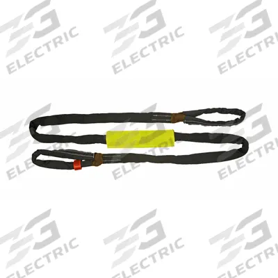 TOW-ALL Tuflex Recovery Strap: 20 ft Overall Hook Size, 20 ft Overall Lg, Brown - Tow Straps