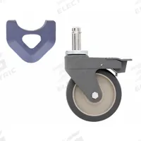 METRO Swivel/Brake Stem Caster: 5 in Caster Wheel Dia, Swivel with Brake, Polyurethane, Polymer (MPN 5PCBX). Key specifications — Caster Wheel/Configuration: Swivel with Brake; Caster Frame Material: Polymer; Brand: METRO; Caster Wheel/Tread Material: Polyurethane; Caster Wheel Type: Tread on Core.