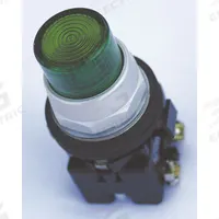 EATON Extended Push Button: Green, 30 mm Mounting Size, Non-Metallic, Momentary (MPN HT8GBGL1). Key specifications — Brand: EATON; Action: Momentary; Series: HT800; Push Button Material Type: Non-Metallic.