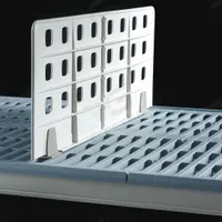 METRO Divider: 8 in x 24 in, Front to Back, 6 Dividers/Ledges, Polymer, Taupe (MPN MUD24-8). Key specifications — Brand: METRO; Material: Polymer; Total Number of Dividers/Ledges: 6; Color: Taupe.