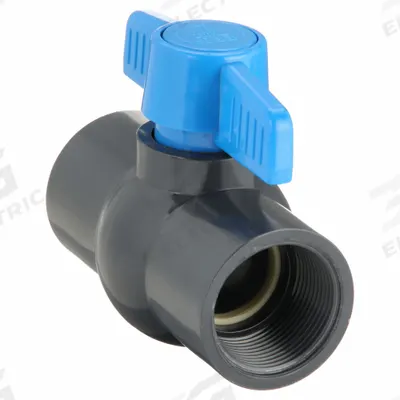 APPROVED VENDOR Manual Two-Way Ball Valve: 1 1/4 in, PVC, Straight, FIP x FIP - PVC Ball Valves