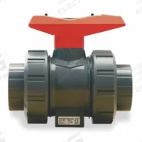GF PIPING SYSTEMS Manual Two-Way Ball Valve: 1 1/4 in, Polypropylene, Straight, FNPT x FNPT, Lever (MPN 167546325). Key specifications — Brand: GF PIPING SYSTEMS; Handle: Lever.