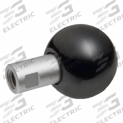 JW WINCO Revolving Ball Knobs: Ball, Plastic w/ SS Thread, M10 Thread, 24 mm Thread Lg - Revolving Ball Knobs with Threaded Hole