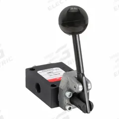 ARO Manual Air Control Valve: 50, Three-Way / Two-Position, Lever, Black, 16 scfm Flow Rate - Max (MPN 5030-10). Key specifications — attr1092903: Black; attr1086905: Manual Return; attr1086907: 50; attr1086914: Normally Closed; attr1086904: Manual Air Control Valve; attr1086871: 5030-10.