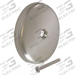 APPROVED VENDOR Overflow Face Plate: Stainless Steel, Brushed (MPN 35202). Key specifications — Color: Silver; Includes: Brass Screw; Material: Stainless Steel.